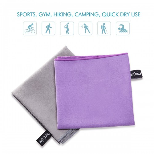 Microfiber Outdoors Sports Towel 12*24" 2 Pack